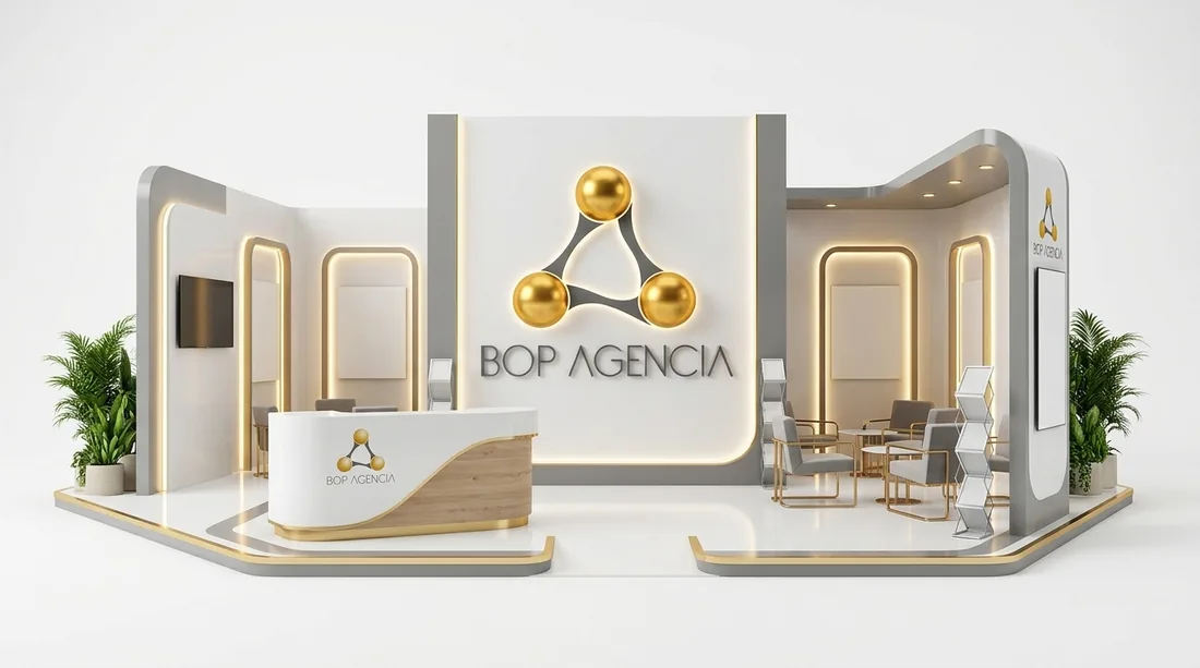 Diseño arquitectónico y montaje de stands comerciales BOP Live